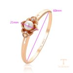 نمای نزدیک النگو ژوپینگ نگین‌دار کد A00282052-60