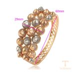 نمای نزدیک النگو ژوپینگ نگین‌دار کد A00346145