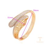 نمای نزدیک النگو ژوپینگ نگین‌دار کد A00359132