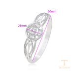 نمای نزدیک النگو ژوپینگ نگین‌دار رنگ ثابت کد A00379107