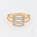 نمای نزدیک النگو ژوپینگ نگین‌دار کد A00380910