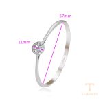 نمای نزدیک النگو ژوپینگ نگین‌دار کد A00413670