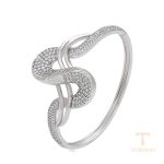النگو ژوپینگ طلای سفید (رادیوم) نگین‌دار کد A00425872