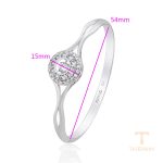 نمای نزدیک النگو ژوپینگ نگین‌دار کد A00477768
