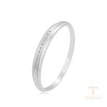 النگو ژوپینگ طلای سفید (رادیوم) نگین‌دار کد A00477880