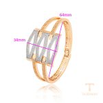 نمای نزدیک النگو ژوپینگ نگین‌دار کد A00896127