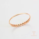 جزییات و نمای نزدیک النگو ژوپینگ وزن 9.43 گرم کد A00897167