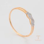 جزییات و نمای نزدیک النگو ژوپینگ طول 54(±2)mm وزن 9.01 گرم کد A00900129