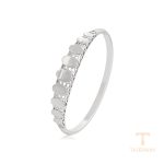 النگو ژوپینگ طلای سفید (رادیوم) بدون نگین کد A00917959