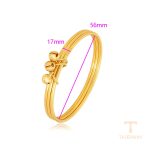 نمای نزدیک النگو ژوپینگ بدون نگین کد S00149955