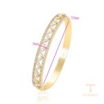 نمای نزدیک النگو ژوپینگ نگین‌دار کد X000015081