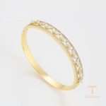 جزییات و نمای نزدیک النگو ژوپینگ وزن 18.69 گرم کد X000015081