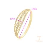 نمای نزدیک النگو ژوپینگ نگین‌دار کد X000021484