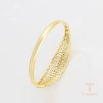 جزییات و نمای نزدیک النگو ژوپینگ وزن 13.79 گرم کد X000021484