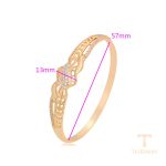 نمای نزدیک النگو ژوپینگ نگین‌دار کد X000026562
