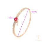نمای نزدیک النگو ژوپینگ نگین‌دار کد X000030330