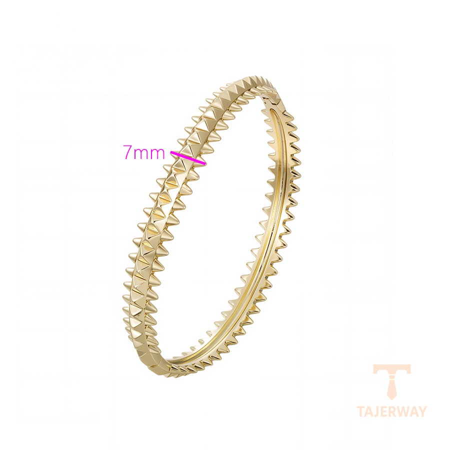 نمای نزدیک النگو ژوپینگ بدون نگین کد X000454084