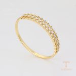 جزییات و نمای نزدیک النگو ژوپینگ طول 60(±2)mm وزن 17 گرم کد X000663112