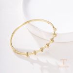 جزییات و نمای نزدیک النگو ژوپینگ طول 57(±2)mm وزن 9.67 گرم کد X000700750