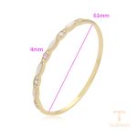 نمای نزدیک النگو ژوپینگ نگین‌دار کد X000713546