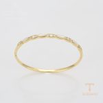 جزییات و نمای نزدیک النگو ژوپینگ طول 61(±2)mm وزن 8.68 گرم کد X000713546