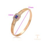 نمای نزدیک النگو ژوپینگ نگین‌دار کد X000745607