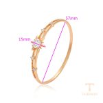 نمای نزدیک النگو ژوپینگ نگین‌دار کد X000763829