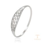 النگو ژوپینگ طلای سفید (رادیوم) نگین‌دار کد X000770735
