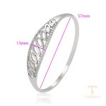 نمای نزدیک النگو ژوپینگ نگین‌دار کد X000770735