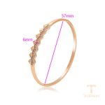 نمای نزدیک النگو ژوپینگ نگین‌دار کد X000770987
