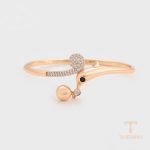 جزییات و نمای نزدیک النگو ژوپینگ طول 57(±2)mm وزن 12.27 گرم کد X000798082
