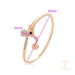 نمای نزدیک النگو ژوپینگ نگین‌دار کد X000798083