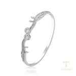 النگو ژوپینگ طلای سفید (رادیوم) نگین‌دار کد X000805534