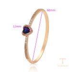 جزییات و نمای نزدیک النگو ژوپینگ طول 60(±2)mm وزن 12.79 گرم کد X000820398