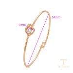 جزییات و نمای نزدیک النگو ژوپینگ طول 54(±2)mm وزن 3.59 گرم کد X000848080