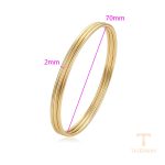 نمای نزدیک النگو ژوپینگ بدون نگین کد X000888152