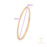 نمای نزدیک النگو ژوپینگ بدون نگین کد X000951177