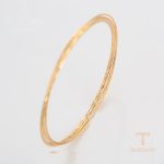 جزییات و نمای نزدیک النگو ژوپینگ طول 70(±2)mm وزن 7.42 گرم کد X000951177