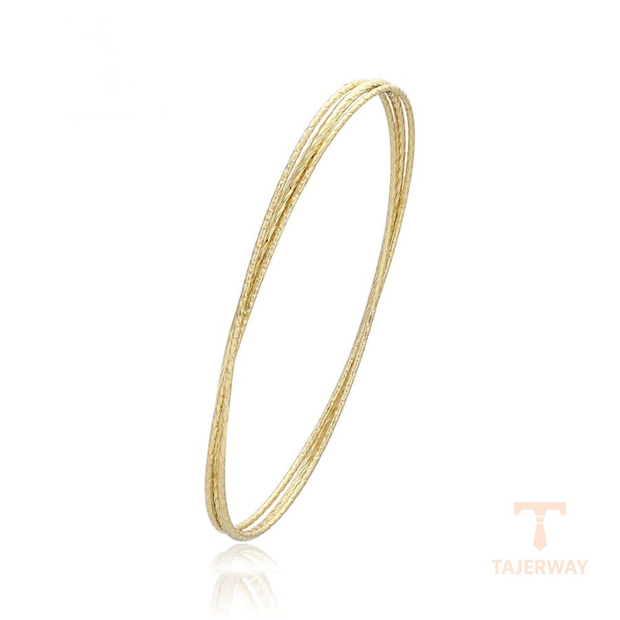 النگو ژوپینگ رنگ طلایی طرح طلا ۱۴ عیار بدون نگین کد X000956714