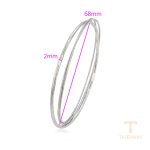 نمای نزدیک النگو ژوپینگ بدون نگین کد X000956719
