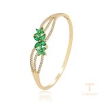 نمای نزدیک النگو ژوپینگ نگین‌دار کد X000973003