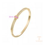 جزییات و نمای نزدیک النگو ژوپینگ طول 59(±2)mm وزن 11.78 گرم کد X000980334