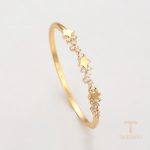 جزییات و نمای نزدیک النگو ژوپینگ طول 57(±2)mm وزن 10.9 گرم کد X000992925