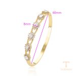 نمای نزدیک النگو ژوپینگ نگین‌دار کد X000998554