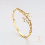 جزییات و نمای نزدیک النگو ژوپینگ طول 60(±2)mm وزن 15.45 گرم کد X000998641