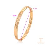جزییات و نمای نزدیک النگو ژوپینگ وزن 17.14 گرم کد X001003311