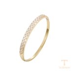 نمای نزدیک النگو ژوپینگ نگین‌دار کد X001004659
