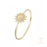 نمای نزدیک النگو ژوپینگ نگین‌دار رنگ ثابت کد X001006332