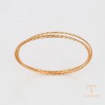 جزییات و نمای نزدیک النگو ژوپینگ طول Free وزن 8.04 گرم کد X001023356