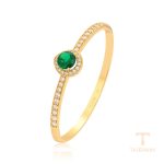 نمای نزدیک النگو ژوپینگ نگین‌دار کد X001159134